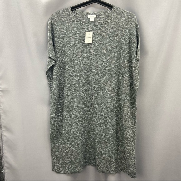 J.Jill / Pure Jill Pure Easy Knit Oversized Short Sleeve Tunic / Dress NWT - Picture 1 of 8